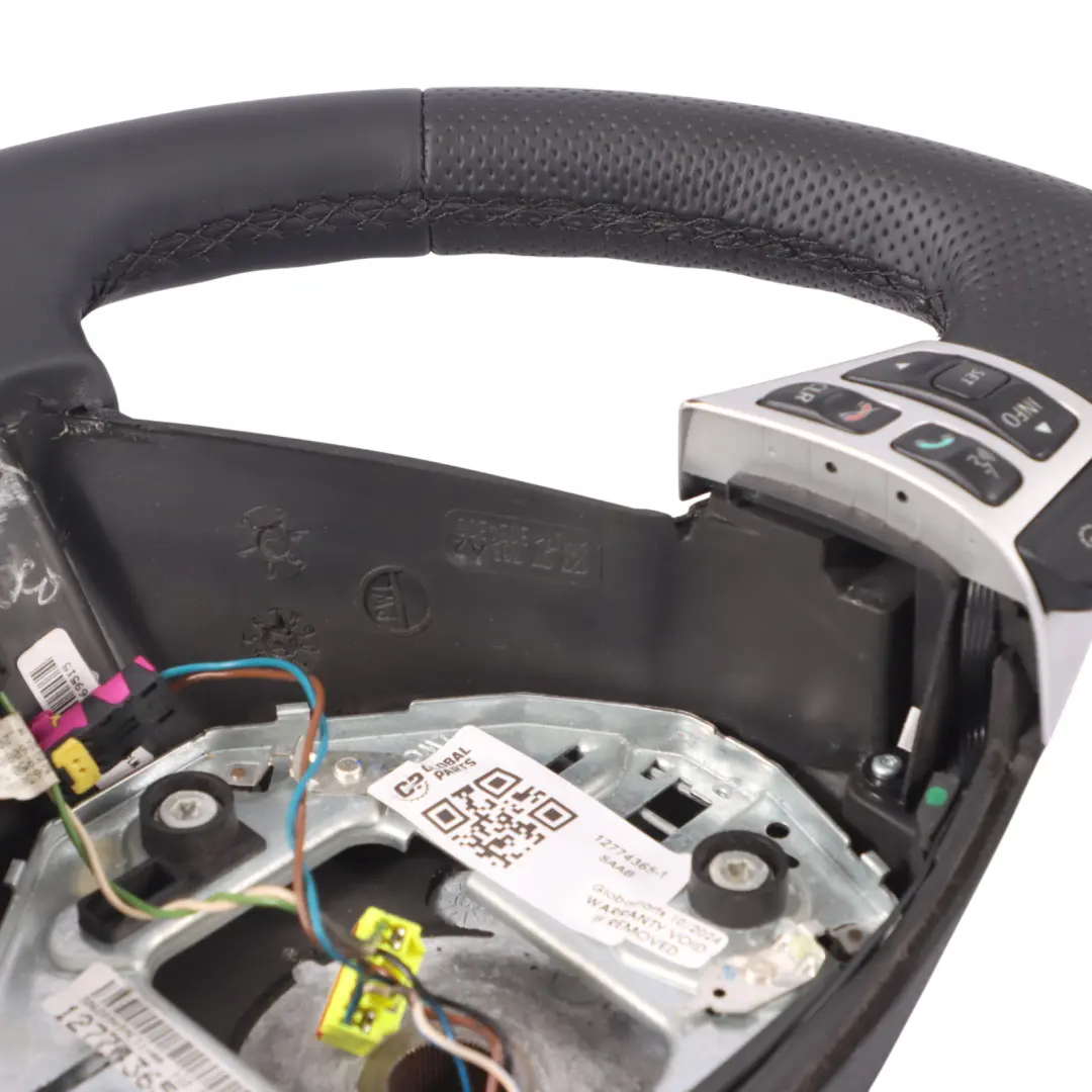 SAAB 9-3 NUOVO Volante Sportivo in Pelle Nera Multifunzione - SKU 12774365-1 - Numero di parte 12774365