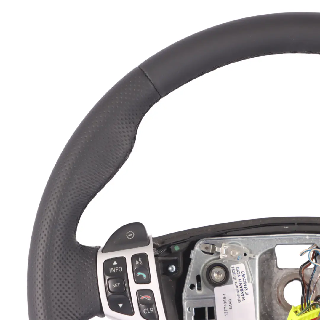 NUOVO Volante Sportivo in Pelle Nera Multifunzione per SAAB 9-3 con numero di parte 12774365 SAAB 9-3 NUOVO Volante Sportivo in Pelle Nera Multifunzione - SKU 12774365-1 - Numero di parte 12774365