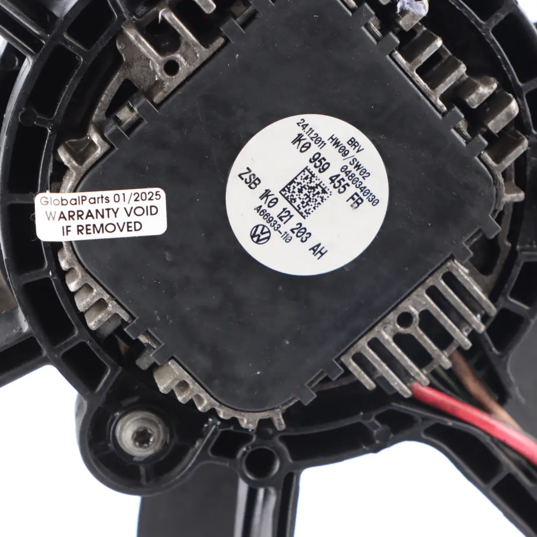 Radiator Fan Motor Engine Cooling Fan to Audi A3 8P 1.6 TDI with Part number 1K0121205AC Audi A3 8P 1.6 TDI Radiator Fan Motor Engine Cooling Fan - SKU 1K0121205AC - Part number 1K0121205AC