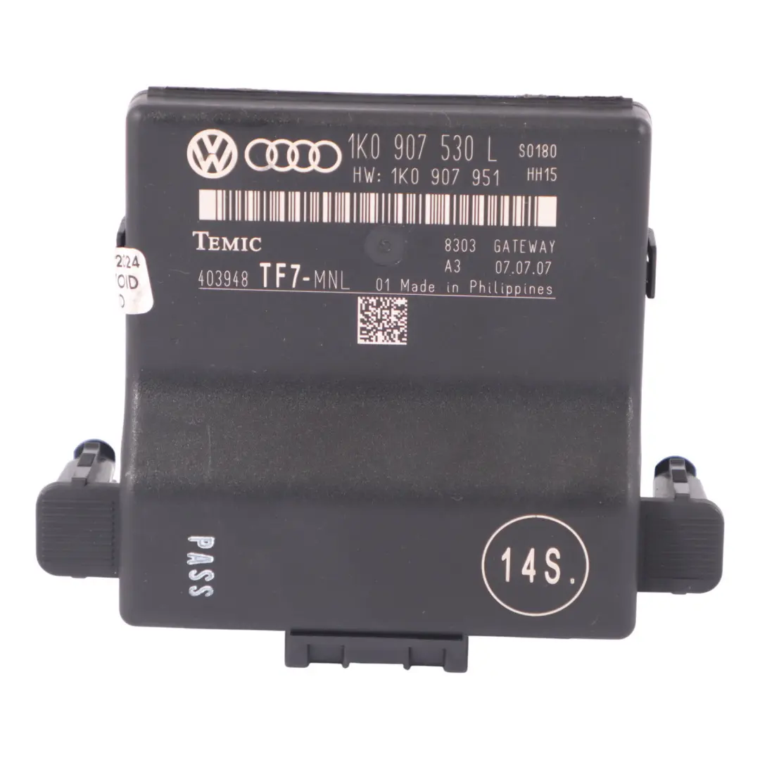Audi TT 8J Volkswagen Golf Mk5 Gateway Control Unit Module ECU - SKU 1K0907530L - Part number 1K0907530L