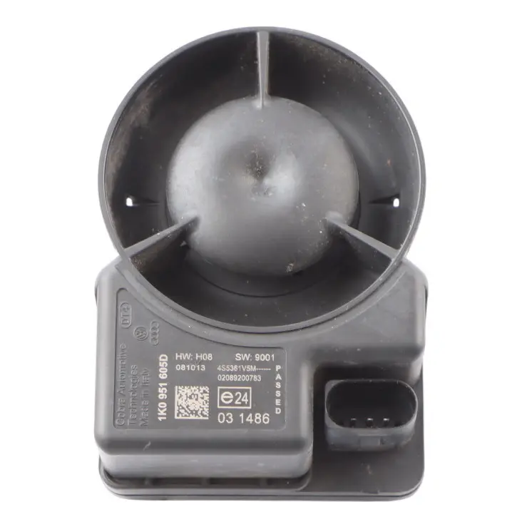 Anti Theft Alarm Siren Horn Sound Signal Module to Audi A3 8P with Part number 1K0951605D Audi A3 8P Anti Theft Alarm Siren Horn Sound Signal Module - SKU 1K0951605D - Part number 1K0951605D