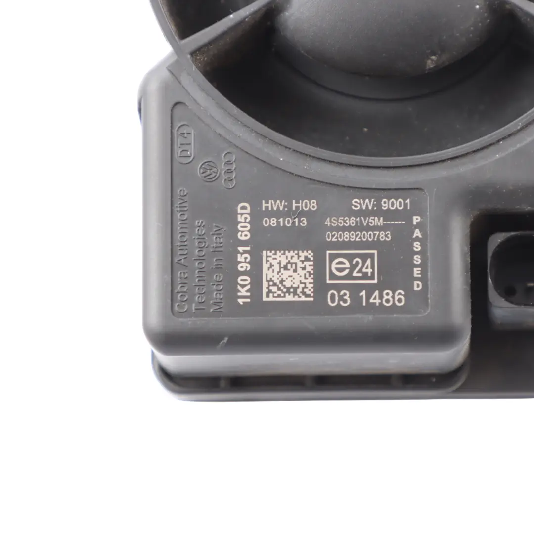 Anti Theft Alarm Siren Horn Sound Signal Module to Audi A3 8P with Part number 1K0951605D Audi A3 8P Anti Theft Alarm Siren Horn Sound Signal Module - SKU 1K0951605D - Part number 1K0951605D
