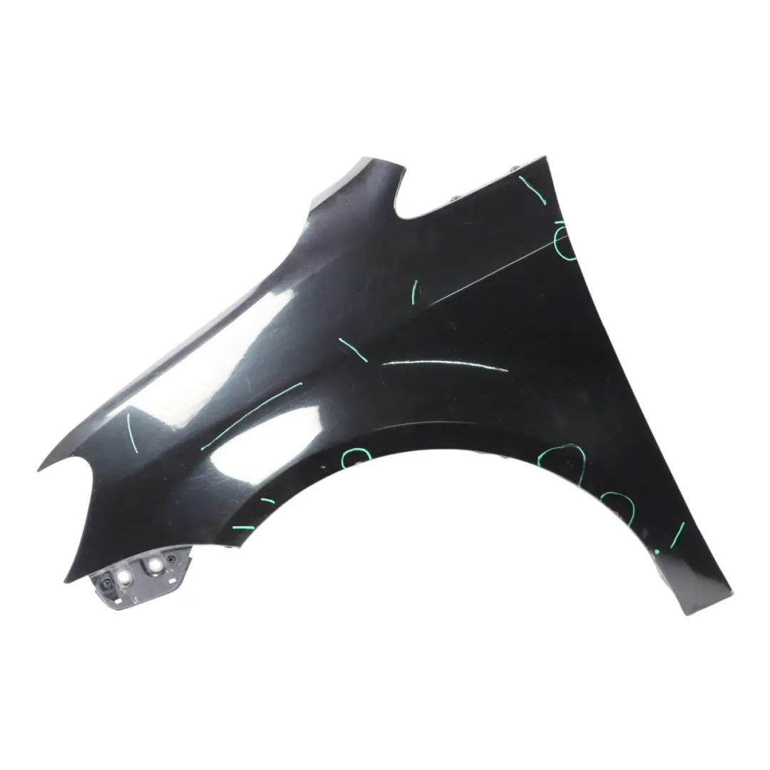 Side Wing Panel Fender Left N/S Deep Black Pearl - C9X to Volkswagen VW Touran 1T with Part number 1T0821021D Volkswagen VW Touran 1T Side Wing Panel Fender Left N/S Deep Black Pearl - C9X - SKU 1T0821021D-DBL - Part number 1T0821021D