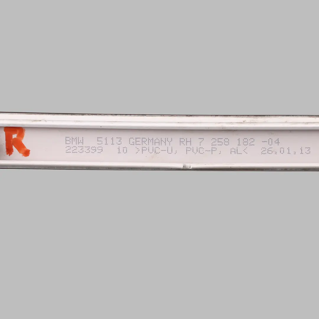 BMW F30 Dachleiste Reling Trim Rechts Mineral Weiß Metallic - A96 - SKU 2239973-MW - Teilenummer 2239973