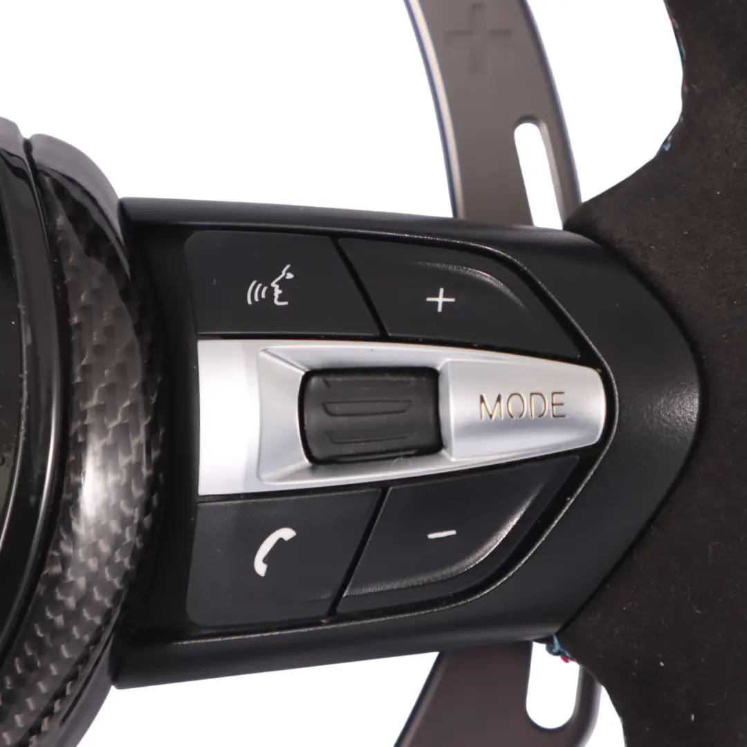 Steering Wheel BMW F07 F10 F11 F12 Alcantara M Performance Carbon Paddle Shift to with Part number 2253649 Steering Wheel BMW F07 F10 F11 F12 Alcantara M Performance Carbon Paddle Shift - SKU 2253649 - Part number 2253649