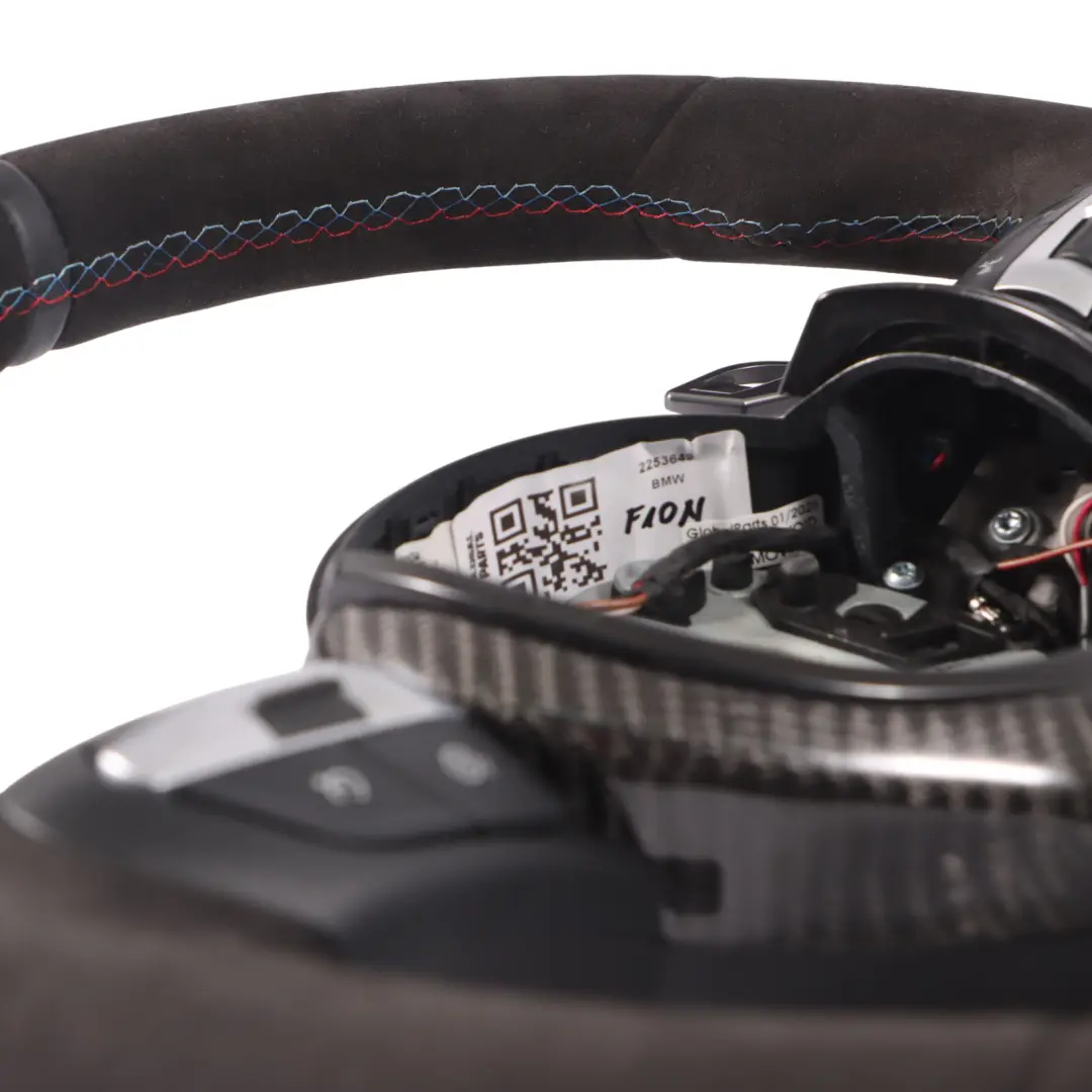 Steering Wheel BMW F07 F10 F11 F12 Alcantara M Performance Carbon Paddle Shift to with Part number 2253649 Steering Wheel BMW F07 F10 F11 F12 Alcantara M Performance Carbon Paddle Shift - SKU 2253649 - Part number 2253649