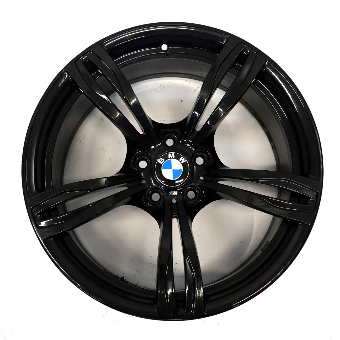Schwarz Alufelge 20" 9,5J ET31 M Doppelspeiche 343 für BMW F12 F13 mit Teilenummer 2284707 BMW F12 F13 Schwarz Alufelge 20" 9,5J ET31 M Doppelspeiche 343 - SKU 2284707-2 - Teilenummer 2284707