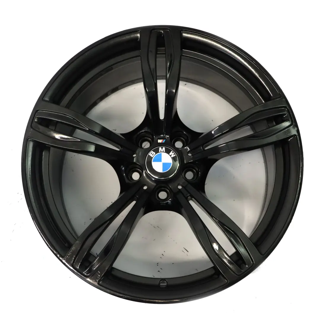 Rim BMW F12 F13 Black Alloy 20" 10,5J ET19 M Double Spoke 343 to Rear Wheel with Part number 2284708 Rear Wheel Rim BMW F12 F13 Black Alloy 20" 10,5J ET19 M Double Spoke 343 - SKU 2284708-1 - Part number 2284708