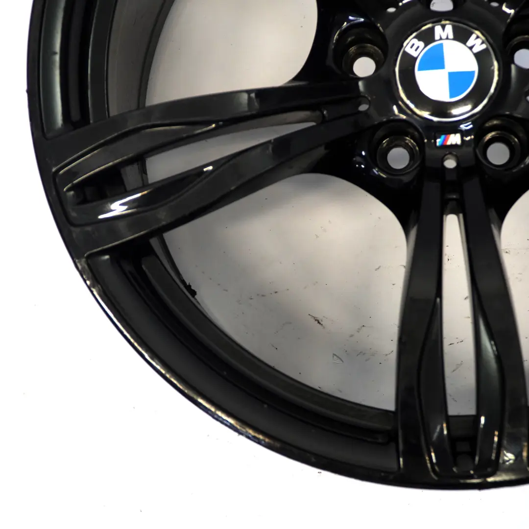 Rim BMW F12 F13 Black Alloy 20" 10,5J ET19 M Double Spoke 343 to Rear Wheel with Part number 2284708 Rear Wheel Rim BMW F12 F13 Black Alloy 20" 10,5J ET19 M Double Spoke 343 - SKU 2284708-2 - Part number 2284708