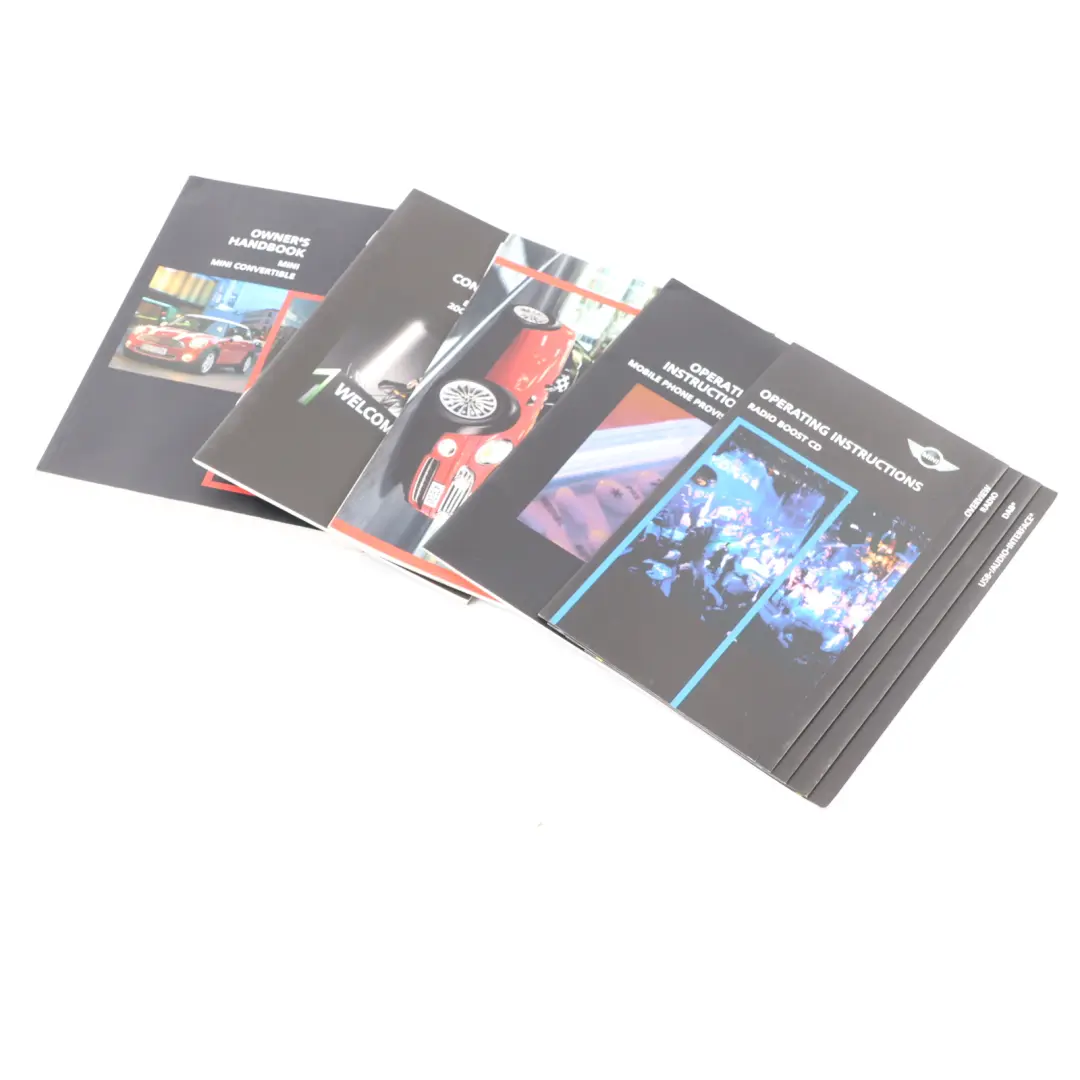 BMW Mini Cooper R56 R57 Owner's Handbook Instructions Pouch Case Wallet Set - SKU 2602922 - Part number 2602922
