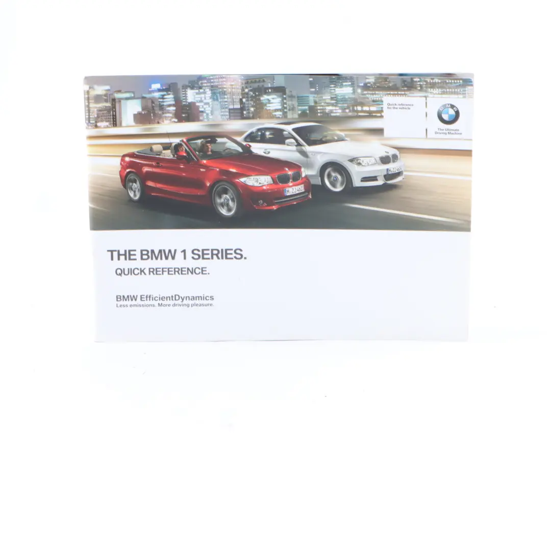 BMW 1 Series E82 E88 Service Booklet Owner's Handbook Books Set Wallet Case - SKU 2606782-1 - Part number 2606782
