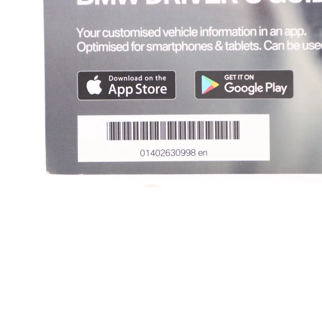 Owner's Handbook Book Booklet Instructions Manual Case Walllet to BMW F44 with Part number 2630998 BMW F44 Owner's Handbook Book Booklet Instructions Manual Case Walllet - SKU 2630998 - Part number 2630998