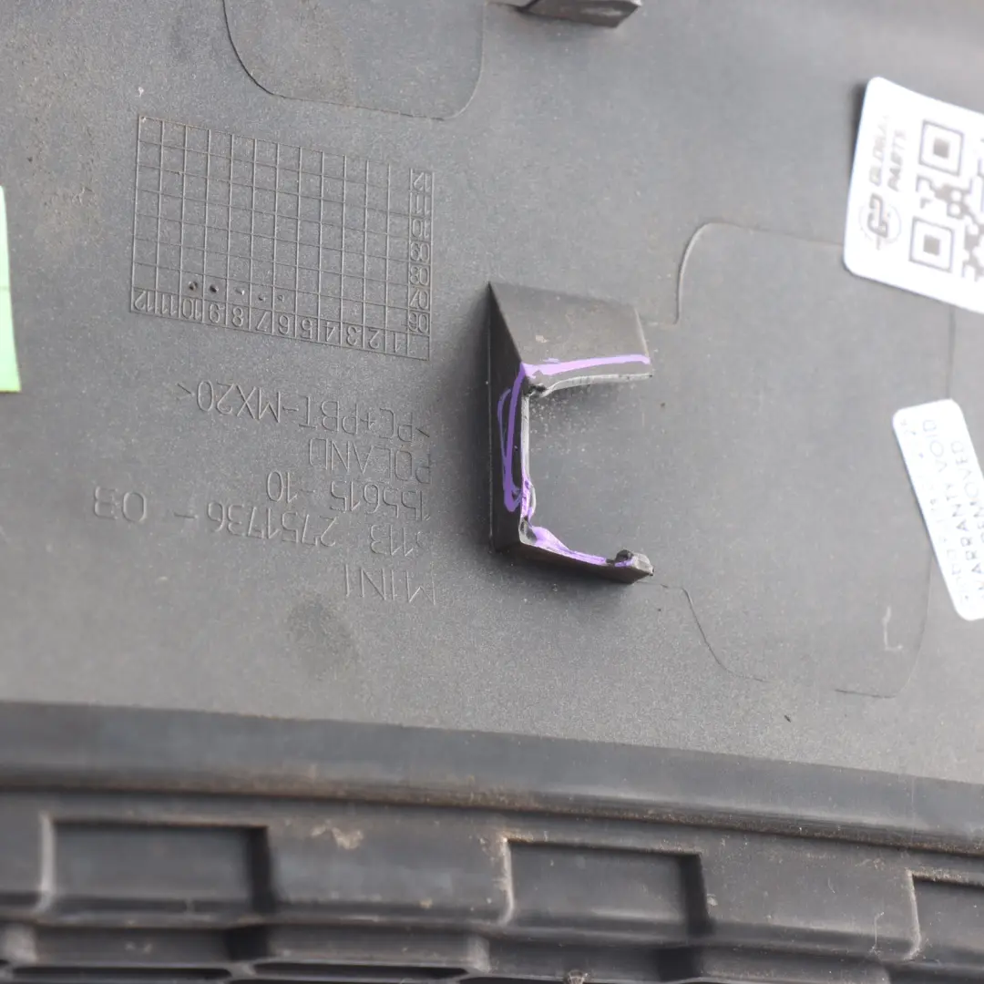 Mini Cooper S R55 R56 Capó Entrada Aire Rejilla Sparkling Silver A60 - SKU 2751736-SS - Número de pieza 2751736