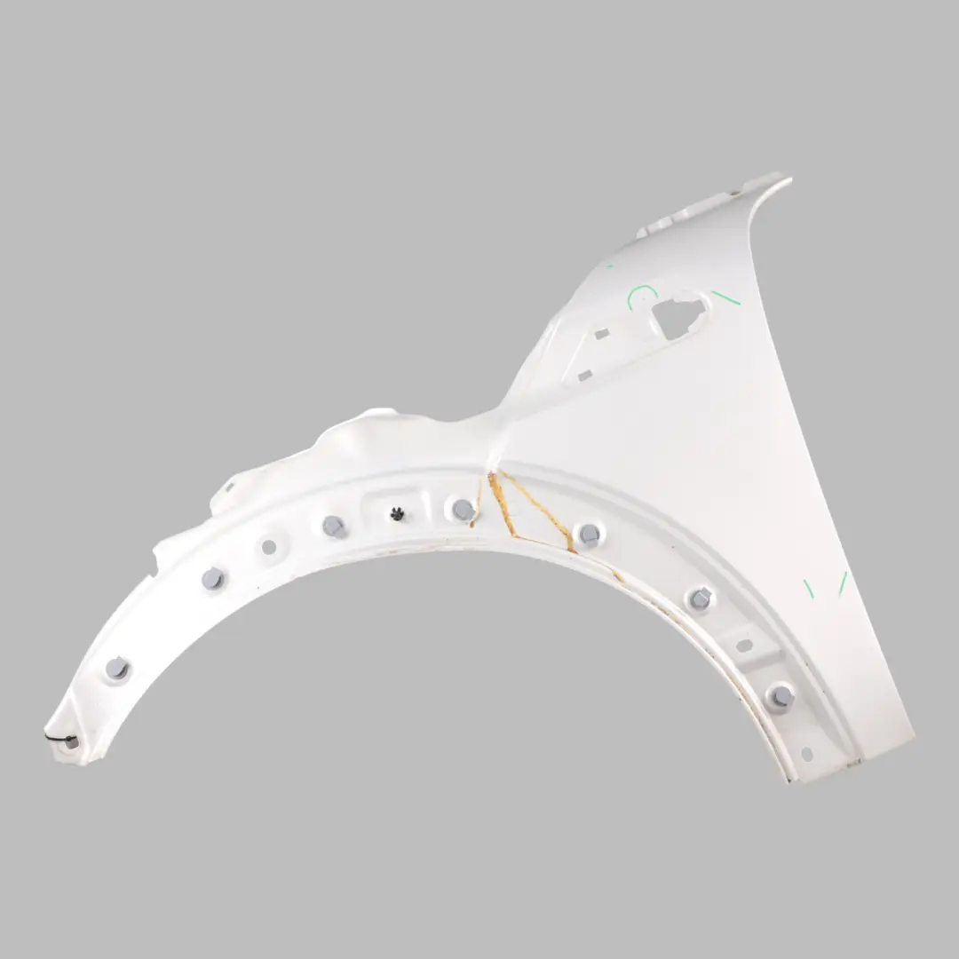 Side Wing Panel Mini R56 R57 Fender Front Left N/S White Silver - A62 to with Part number 2754725 Side Wing Panel Mini R56 R57 Fender Front Left N/S White Silver - A62 - SKU 2754725-WS - Part number 2754725