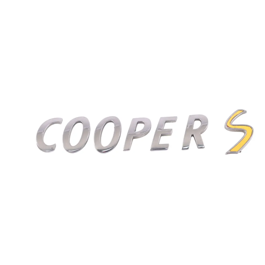 Couvercle de coffre Cooper S Lettering Emblem Logo pour Mini Cooper R53 R55 R56 R57 à propos du numéro de pièce 2755618 Mini Cooper R53 R55 R56 R57 Couvercle de coffre Cooper S Lettering Emblem Logo - SKU 2755618-3 - Numéro de pièce 2755618