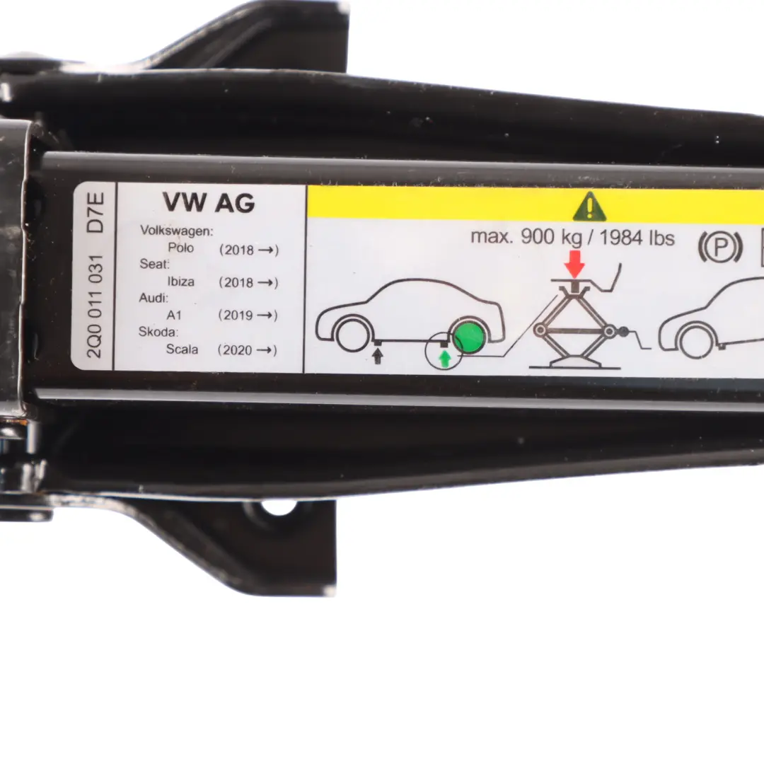 Lifting Jack Car Tool Emergency Wheel Lift Lifter to Audi A1 8X with Part number 2Q0011031 Audi A1 8X Lifting Jack Car Tool Emergency Wheel Lift Lifter - SKU 2Q0011031 - Part number 2Q0011031