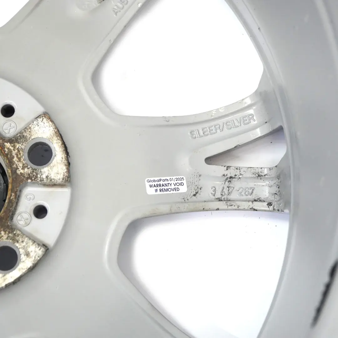 Front Wheel Alloy Rim Y-Spoke 191 19" 8,5J ET:46 to BMW X3 E83 Silver with Part number 3417267 BMW X3 E83 Silver Front Wheel Alloy Rim Y-Spoke 191 19" 8,5J ET:46 - SKU 3417267-3 - Part number 3417267