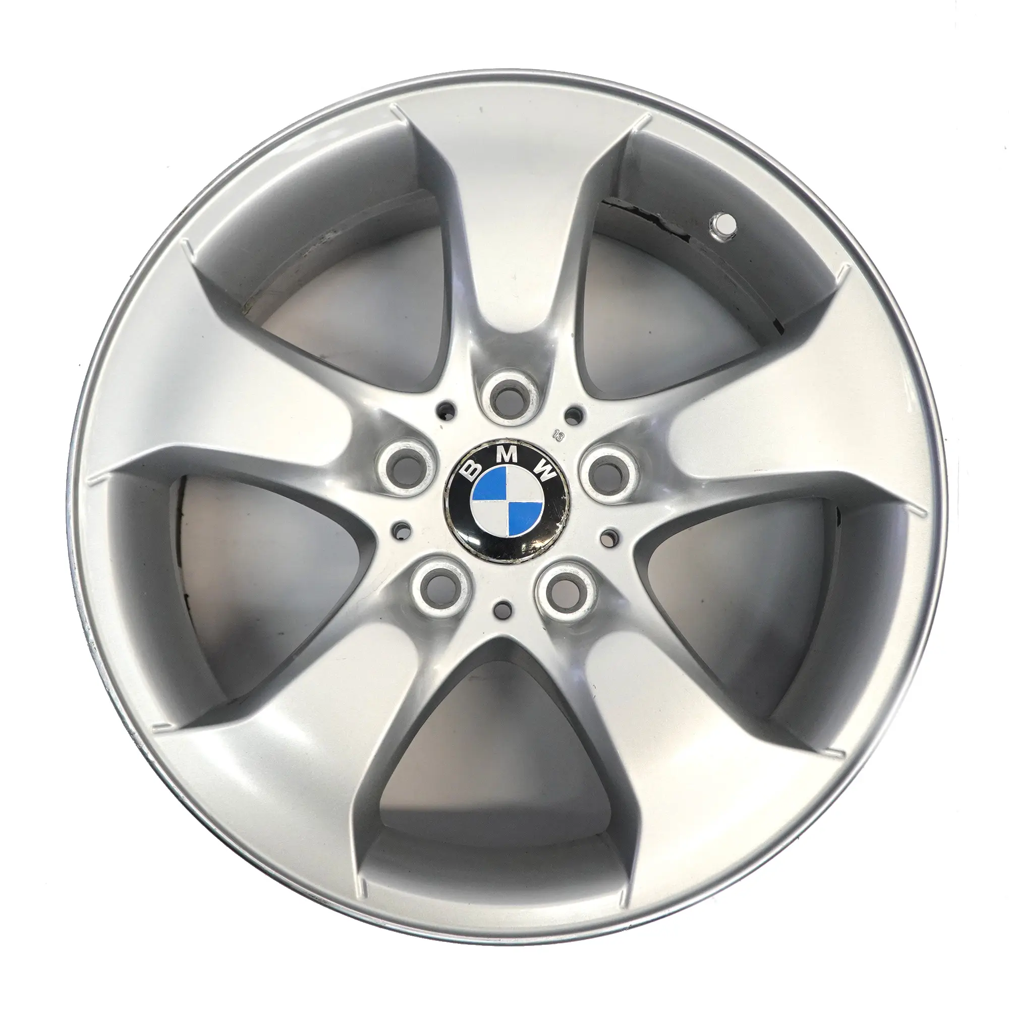 BMW X3 E83 Cerchio In Lega Argento 17" A Raggi Stellari 204 Et:46 8J 3417393