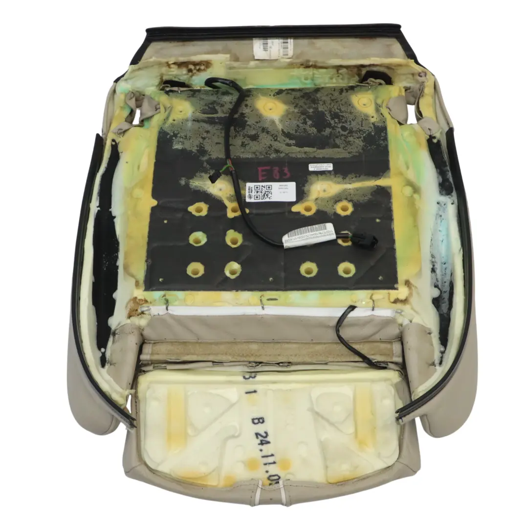 Vordersitzkissen Sportbezug Beheizt Leder Nevada Oyster für BMW X3 E83 LCI mit Teilenummer 3453282 BMW X3 E83 LCI Vordersitzkissen Sportbezug Beheizt Leder Nevada Oyster - SKU 3453282 - Teilenummer 3453282