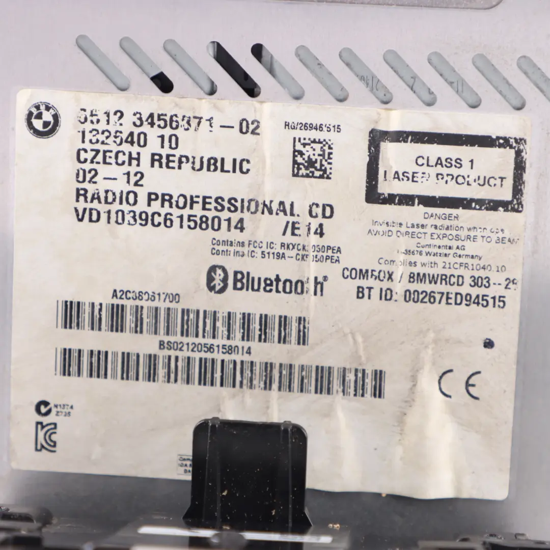Radio Boost CD Player Mini R56 R57 LCI R60 Head Unit Audio Player  - SKU 3456871-1 - Part number 3456871
