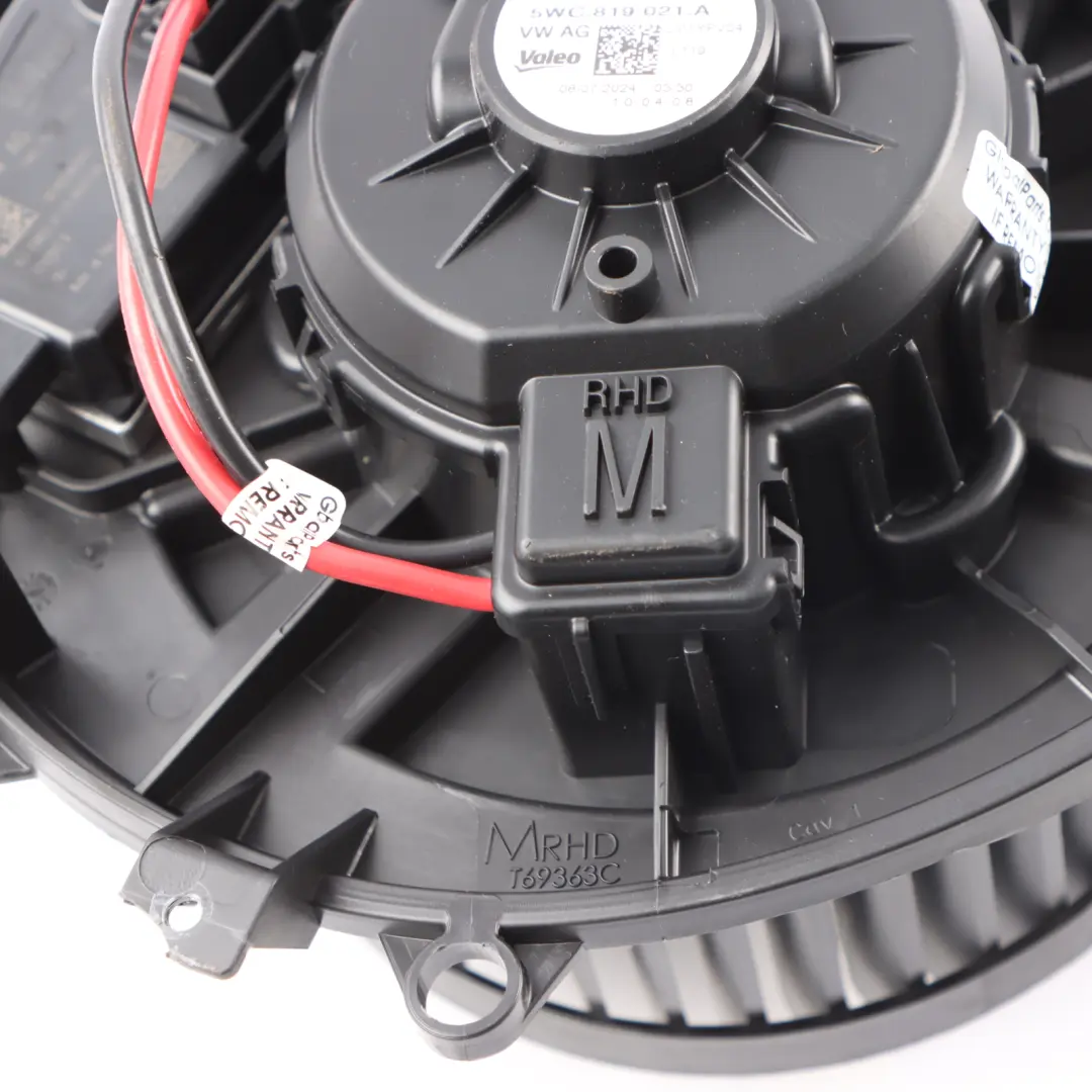 Audi S3 8Y Heater Blower Motor Fan Assembly - SKU RHD-3Q2819021 - Part number 3Q2819021