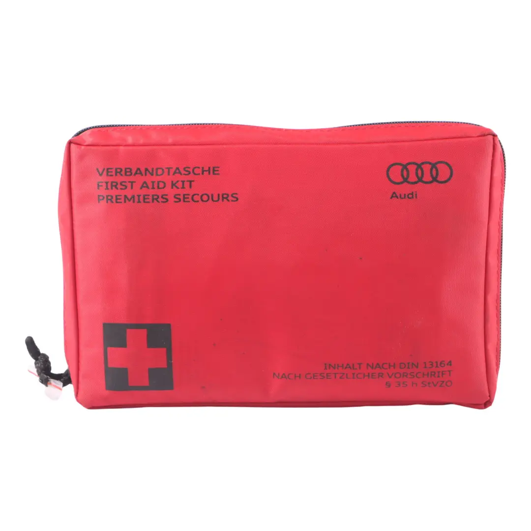 Audi A7 4G8 Emergency First Aid Kit Set Pouch Bandages Red Bag - SKU 4E0860282A - Part number 4E0860282A