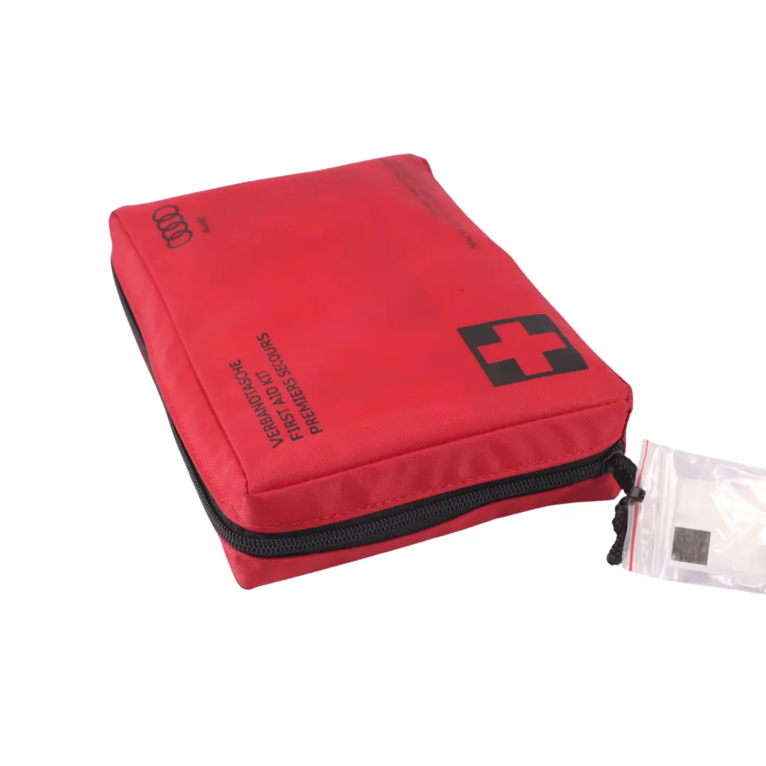 Audi A7 4G8 Emergency First Aid Kit Set Pouch Bandages Red Bag - SKU 4E0860282A - Part number 4E0860282A
