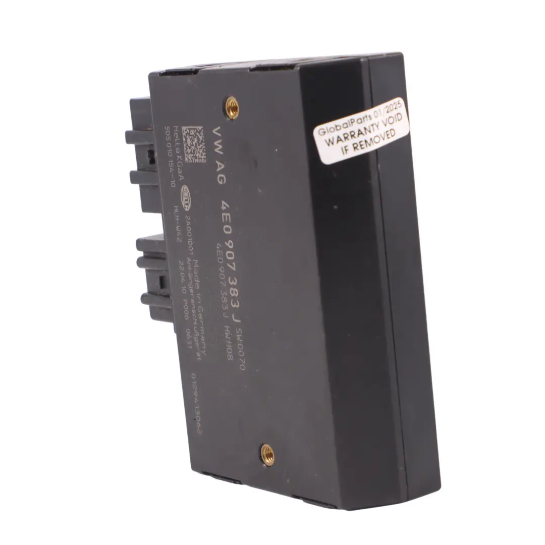 Barre remorquage Module contrôle remorquage pour Audi A4 B9 à propos du numéro de pièce 4E0907383J Audi A4 B9 Barre remorquage Module contrôle remorquage - SKU 4E0907383J - Numéro de pièce 4E0907383J