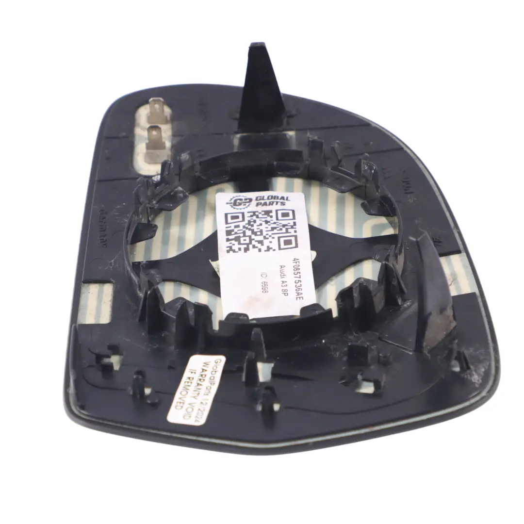 Rétroviseur extérieur vitré droit pour Audi A3 8P à propos du numéro de pièce 4F0857536AE Audi A3 8P Rétroviseur extérieur vitré droit - SKU 4F0857536AE - Numéro de pièce 4F0857536AE