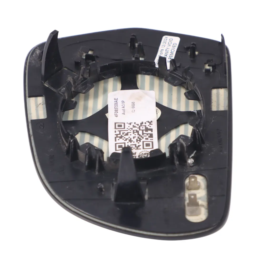 Audi A3 8P Espejo retrovisor exterior Inserto de cristal derecho - SKU 4F0857536AE - Número de pieza 4F0857536AE