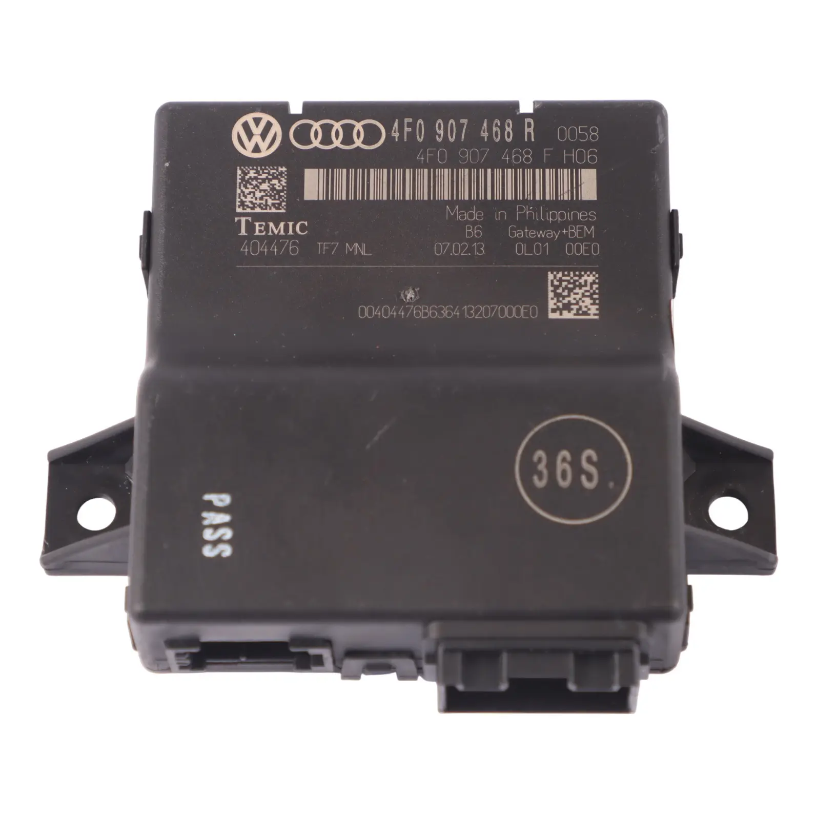 AUDI Q7 4L 3.0 TDI BUS Module d'interface de la passerelle diagnostic 4F0907468R