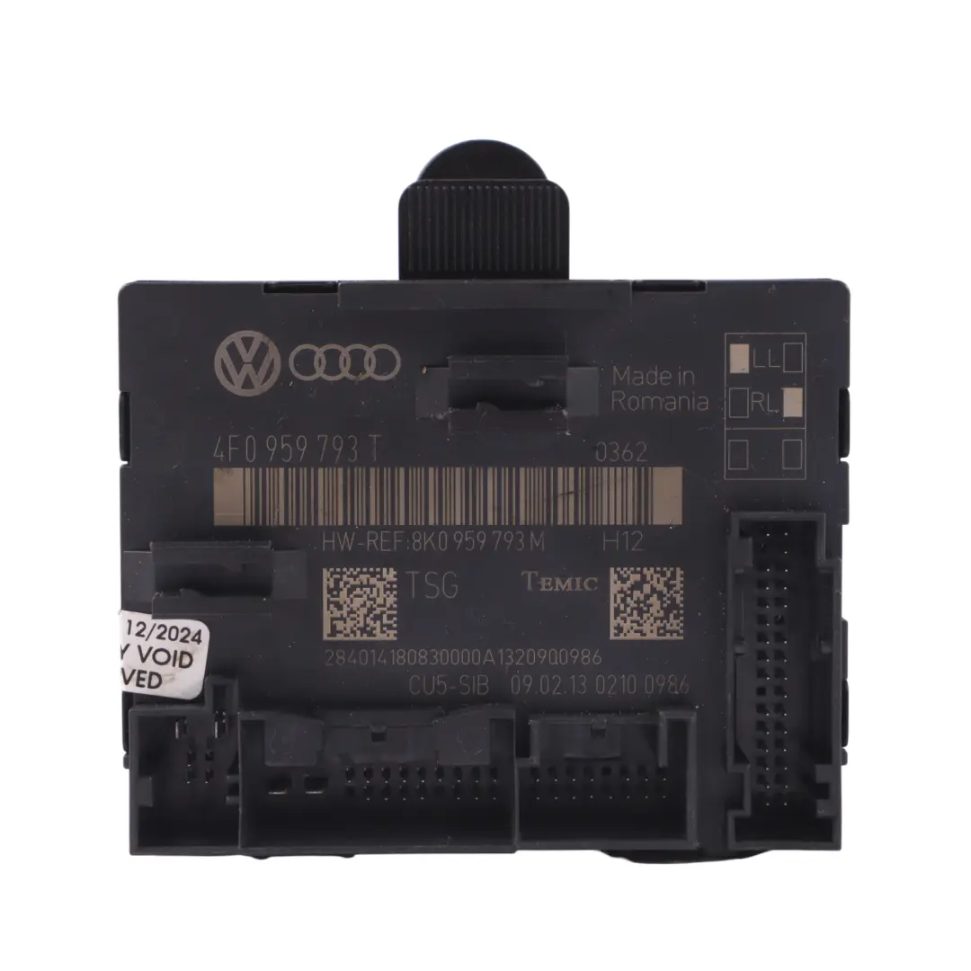 Audi Q7 4L Module de porte avant côté conducteur Unité ECU - SKU 4F0959793T - Numéro de pièce 4F0959793T