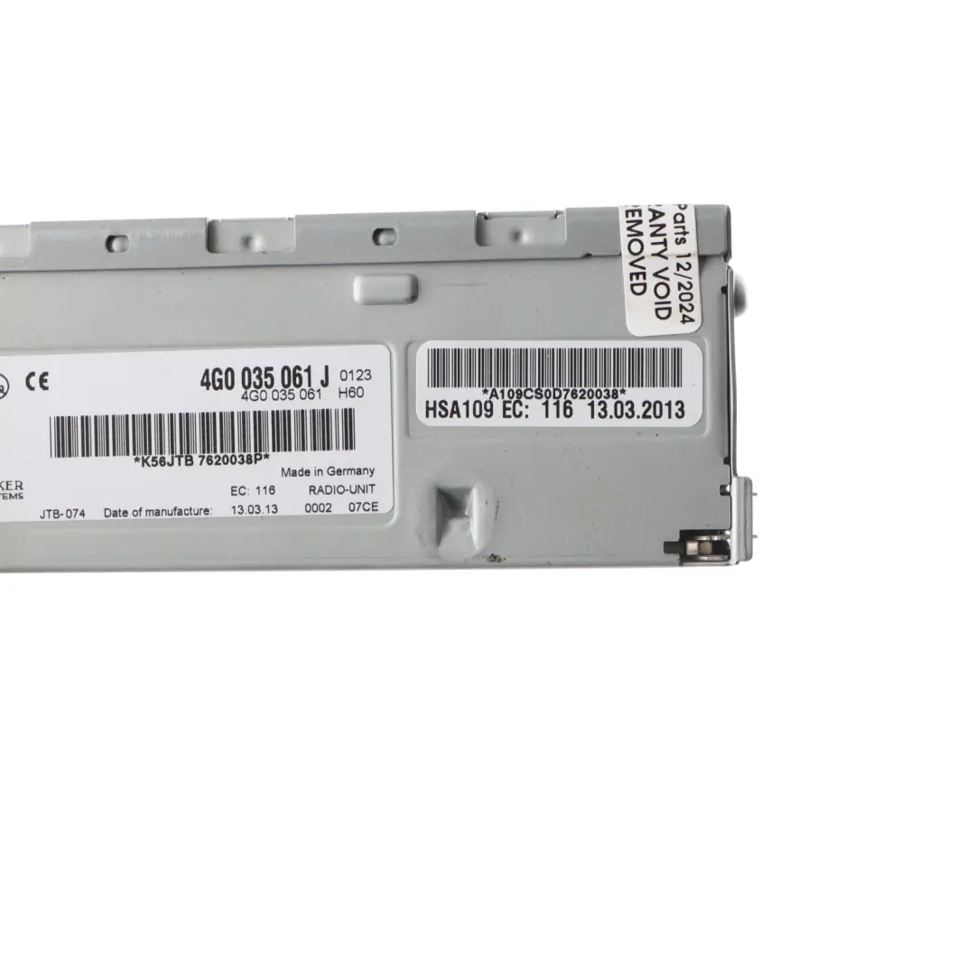 Audi A7 4G A4 B8 A6 C7 Q5 8R Sat Navi Stereo Radio Audio Unit Player - SKU 4G0035061J - Part number 4G0035061J