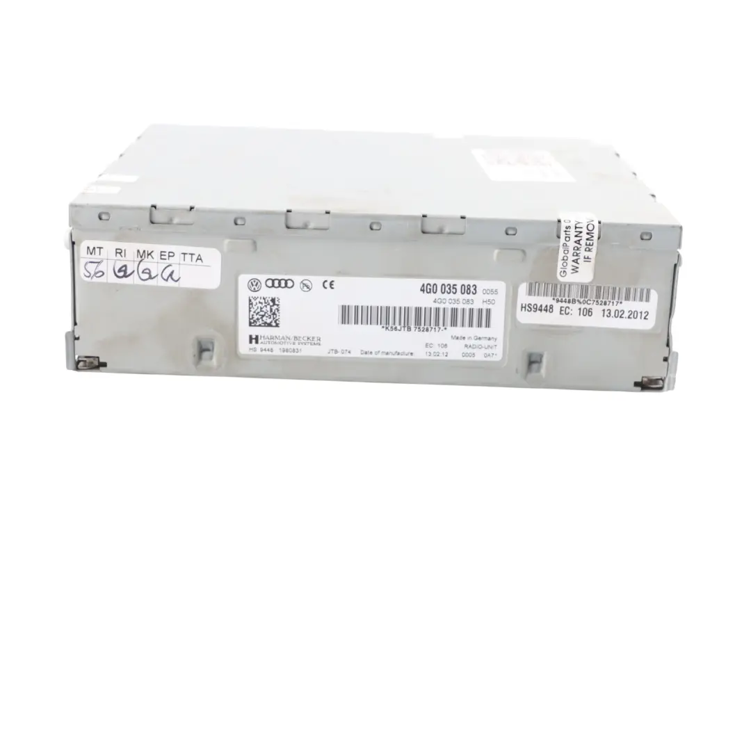 Audi A4 B8 Q5 8R Moduł Tuner Radia Radiowy - SKU 4G0035083 - Numer Części 4G0035083
