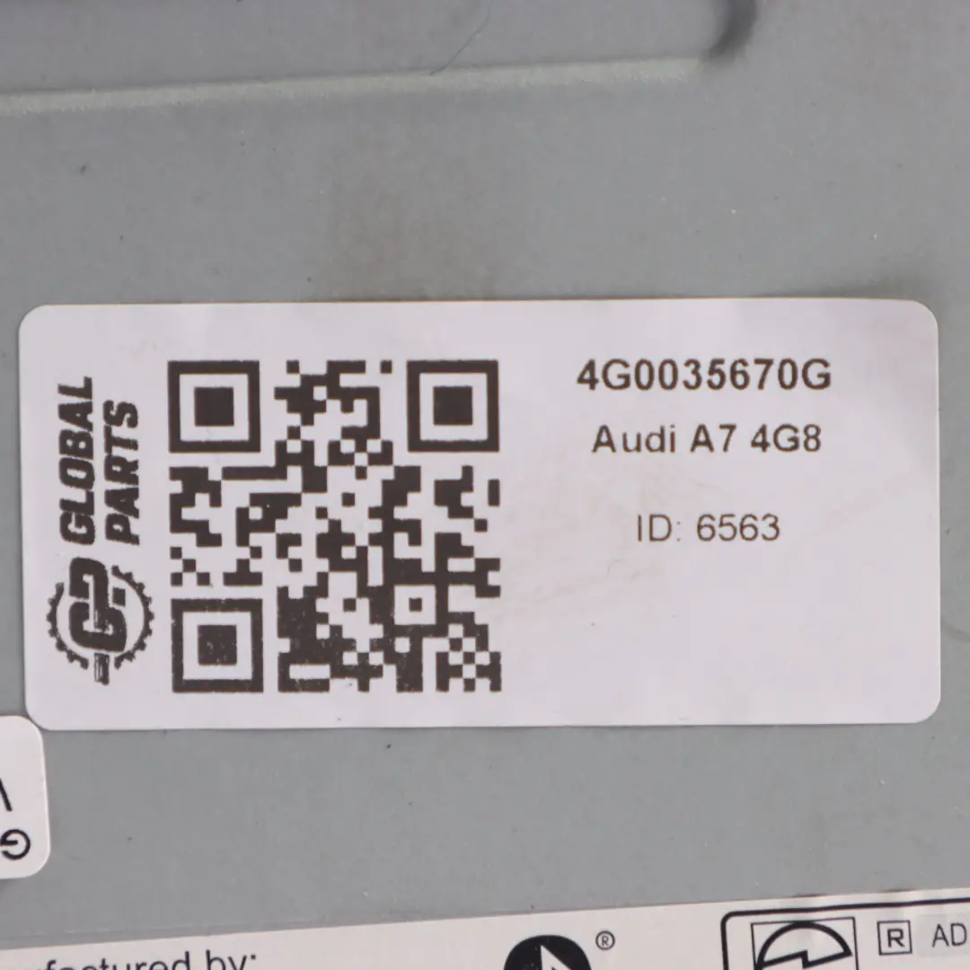 4G8 Radio Tuner MMI do Audi A7 o numerze 4G0035670G Audi A7 4G8 Radio Tuner MMI - SKU 4G0035670G - Numer Części 4G0035670G