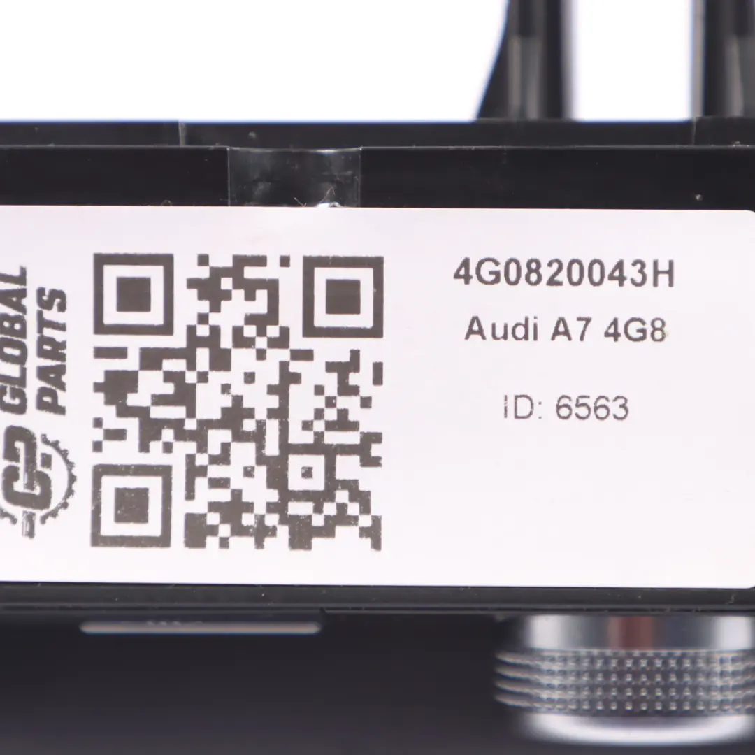 4G8 A/C Aria Condizionata Riscaldatore Pannello Interruttore per Audi A7 con numero di parte 4G0820043H Audi A7 4G8 A/C Aria Condizionata Riscaldatore Pannello Interruttore - SKU 4G0820043H - Numero di parte 4G0820043H