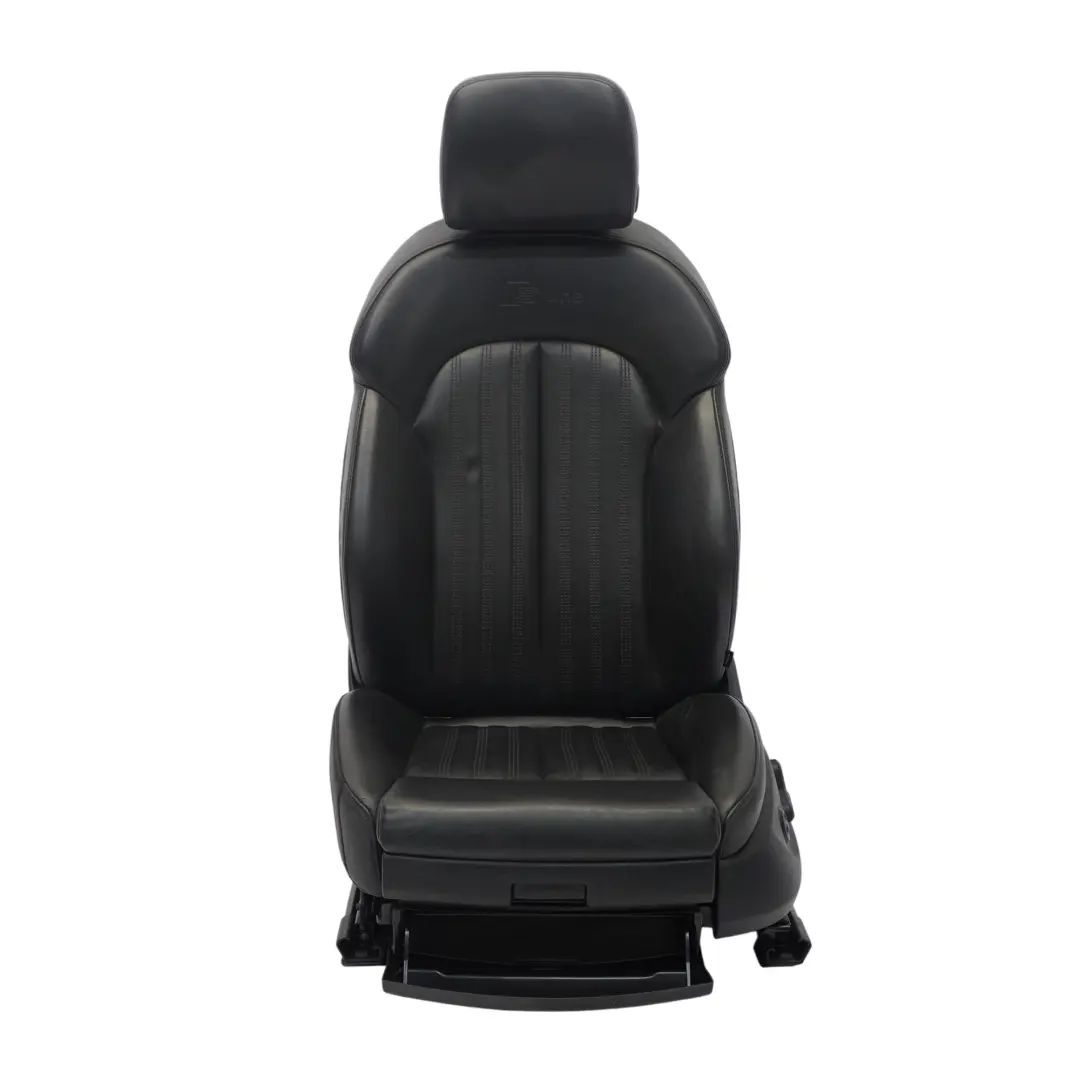 Audi A7 4G Front Sport Seat Left N/S S-Line Heated Memory Leather Soul Black - SKU 4G0881805BD-2 - Part number 4G0881805BD