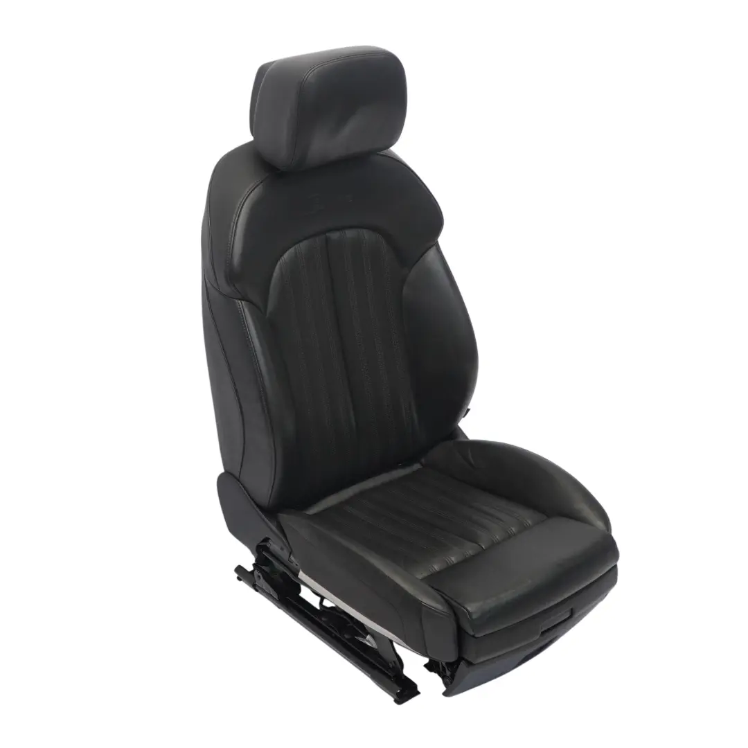 Audi A7 4G Front Sport Seat Left N/S S-Line Heated Memory Leather Soul Black - SKU 4G0881805BD-2 - Part number 4G0881805BD