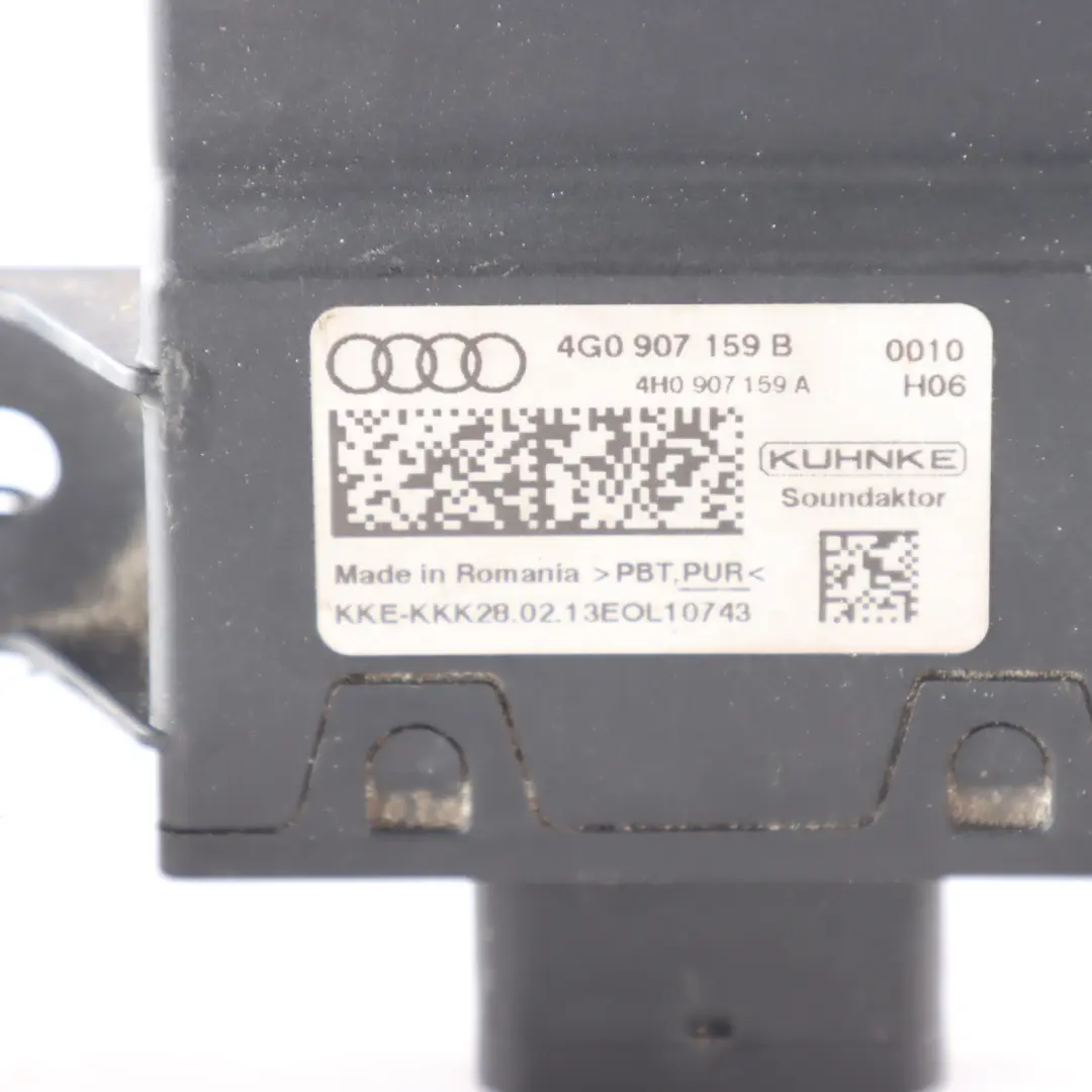 4G8 Sterownik Moduł Dźwięku do Audi S7 o numerze 4G0907159B Audi S7 4G8 Sterownik Moduł Dźwięku - SKU 4G0907159B - Numer Części 4G0907159B