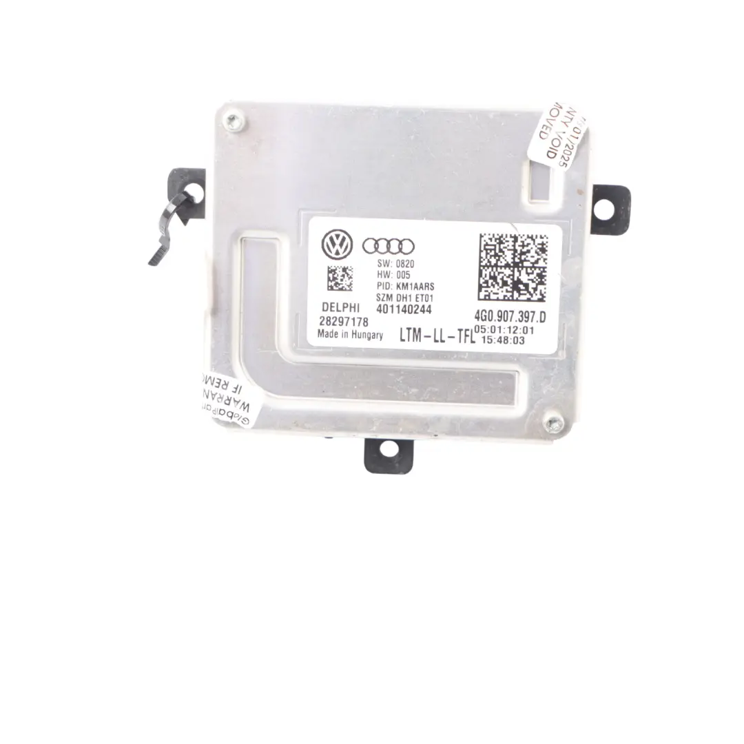 Modul Audi S5 8T A7 4G Scheinwerfer Vorschalt Gerät Steuergerät Xenon - SKU 4G0907397D - Teilenummer 4G0907397D