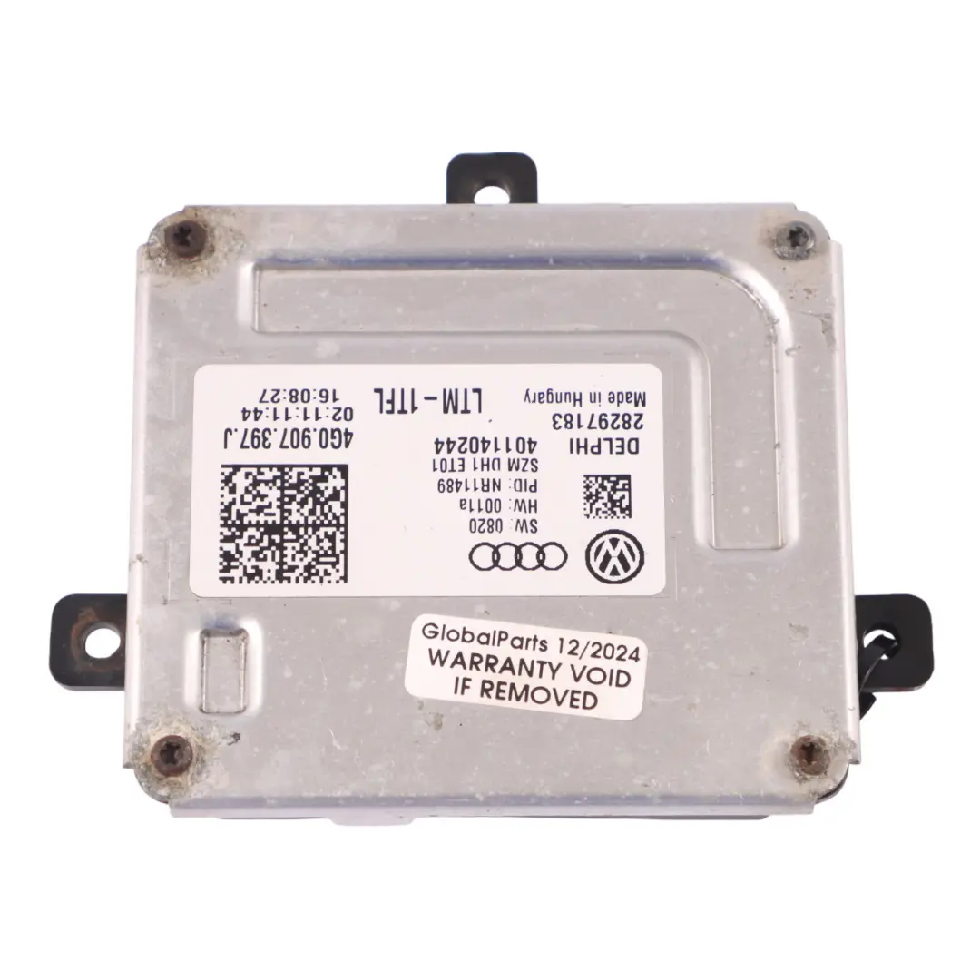 Audi A7 4G8 Faros delanteros Módulo de control de balasto ECU - SKU 4G0907397J - Número de pieza 4G0907397J