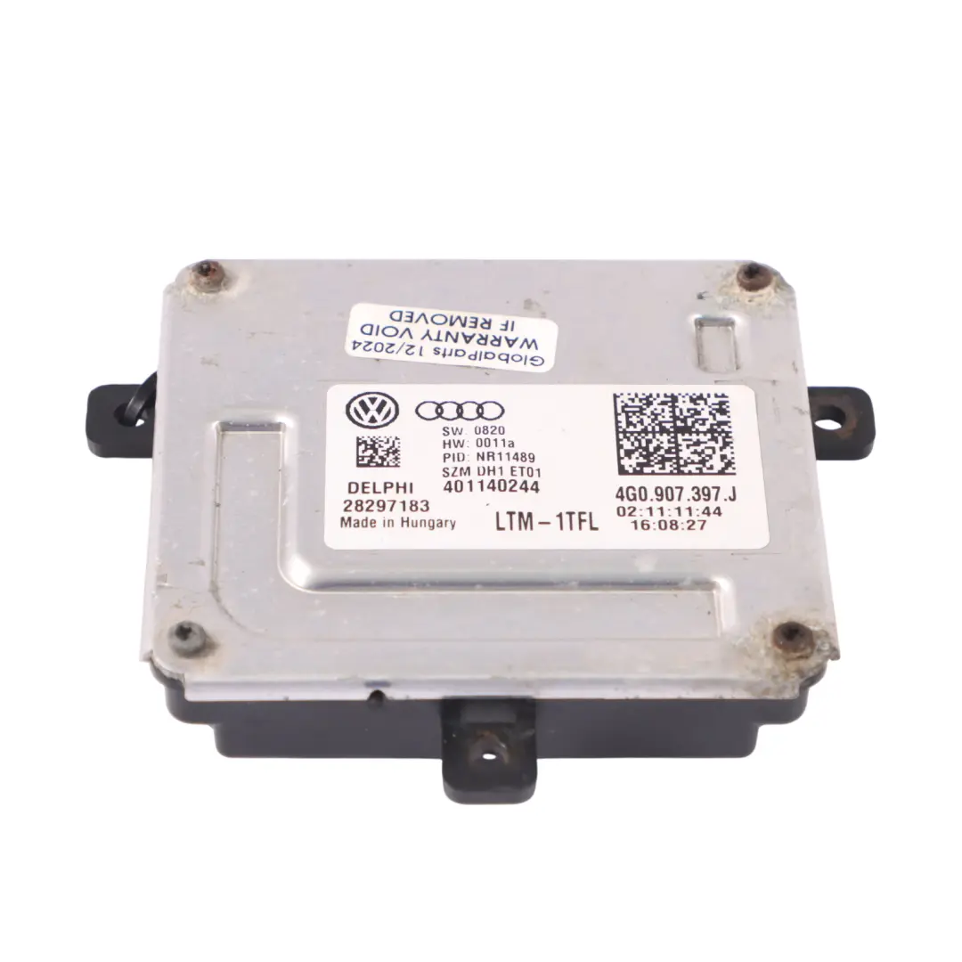 Audi A7 4G8 Lampada anteriore Modulo di controllo zavorra ECU - SKU 4G0907397J - Numero di parte 4G0907397J