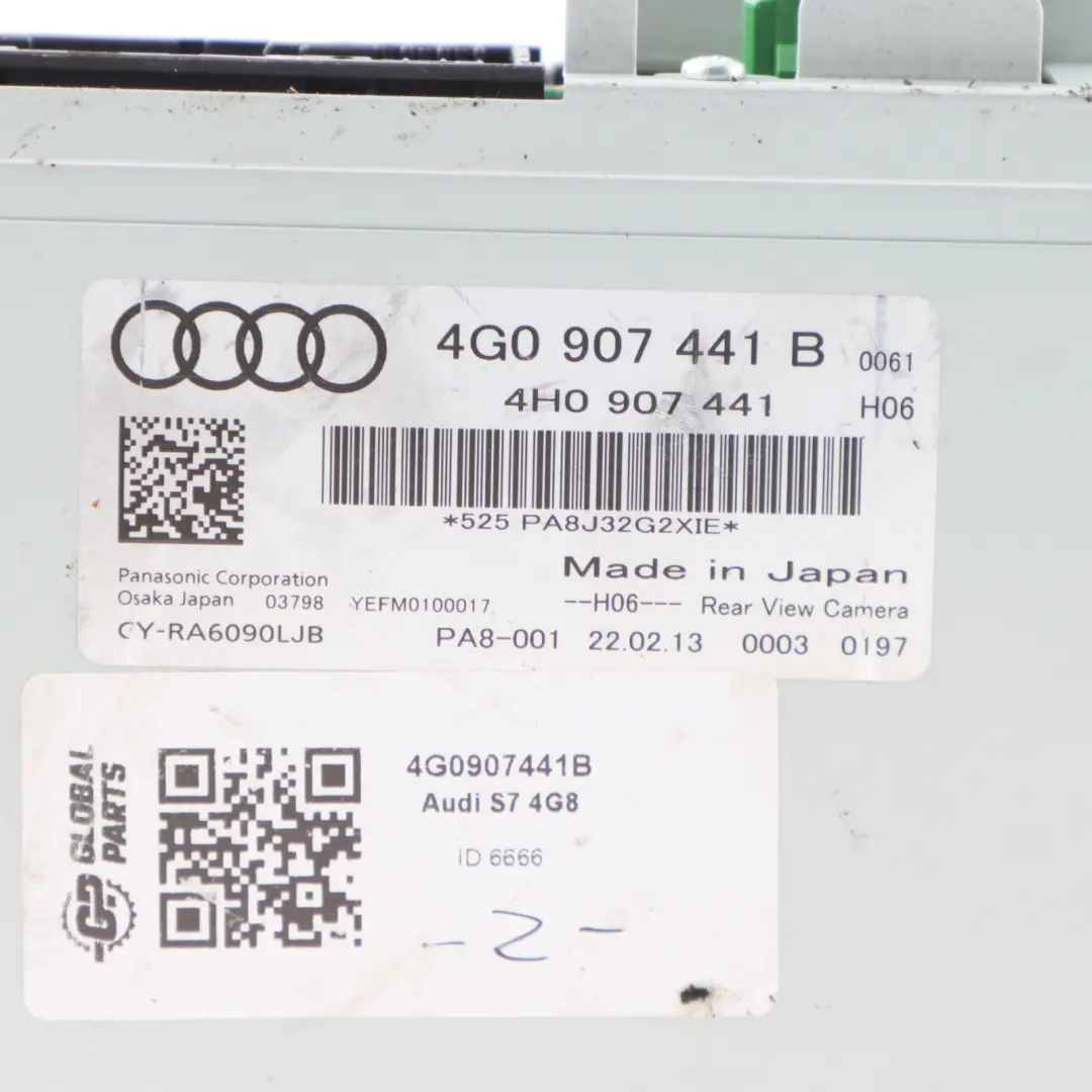 Reversing Camera Module View Camera Control Unit ECU to Audi A7 4G Rear with Part number 4G0907441B Audi A7 4G Rear Reversing Camera Module View Camera Control Unit ECU - SKU 4G0907441B - Part number 4G0907441B