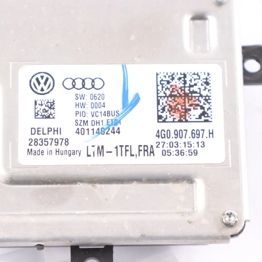 Audi TT FV LED Headlight Ballast Module Daytime Running Lights Unit 4G0907697H - SKU 4G0907697F - Part number 4G0907697F