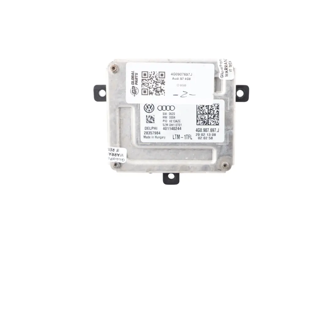 Audi A7 4G A6 C7 Moduł Sterownik Przetwornica Świateł LED DRL - SKU 4G0907697J - Numer Części 4G0907697J