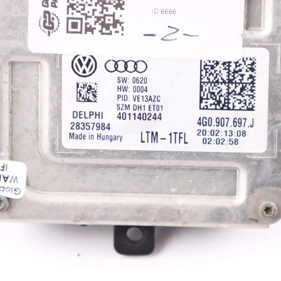 Audi A7 4G A6 C7 Moduł Sterownik Przetwornica Świateł LED DRL - SKU 4G0907697J - Numer Części 4G0907697J
