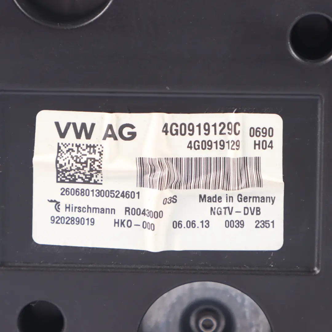 A8L 4H TV Tuner Digital Video Steuer Modul Audi - SKU 4G0919129C - Teilenummer 4G0919129C