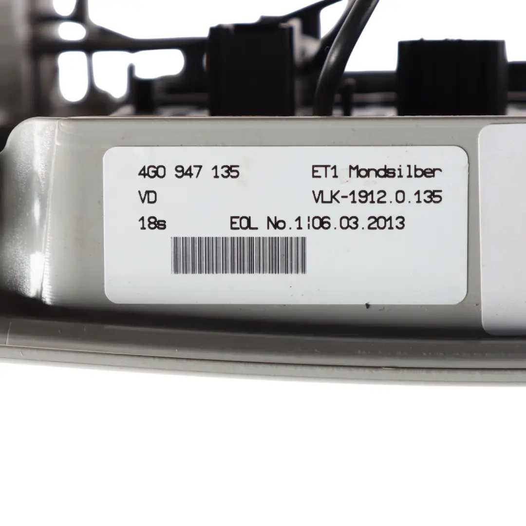 Audi A7 4G A6 C7 Pannello luce tetto interno Lampada anteriore Grigio - SKU 4G0947135-1 - Numero di parte 4G0947135