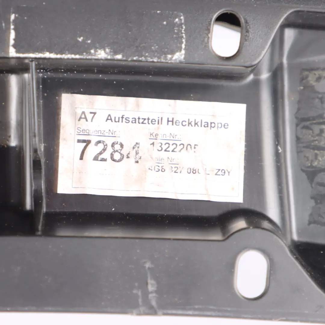 Trunk Boot Tailgate Spoiler Trim Phantom Black Z9Y to Audi A7 4G Rear with Part number 4G8827086L Audi A7 4G Rear Trunk Boot Tailgate Spoiler Trim Phantom Black Z9Y - SKU 4G8827086L-PHB - Part number 4G8827086L