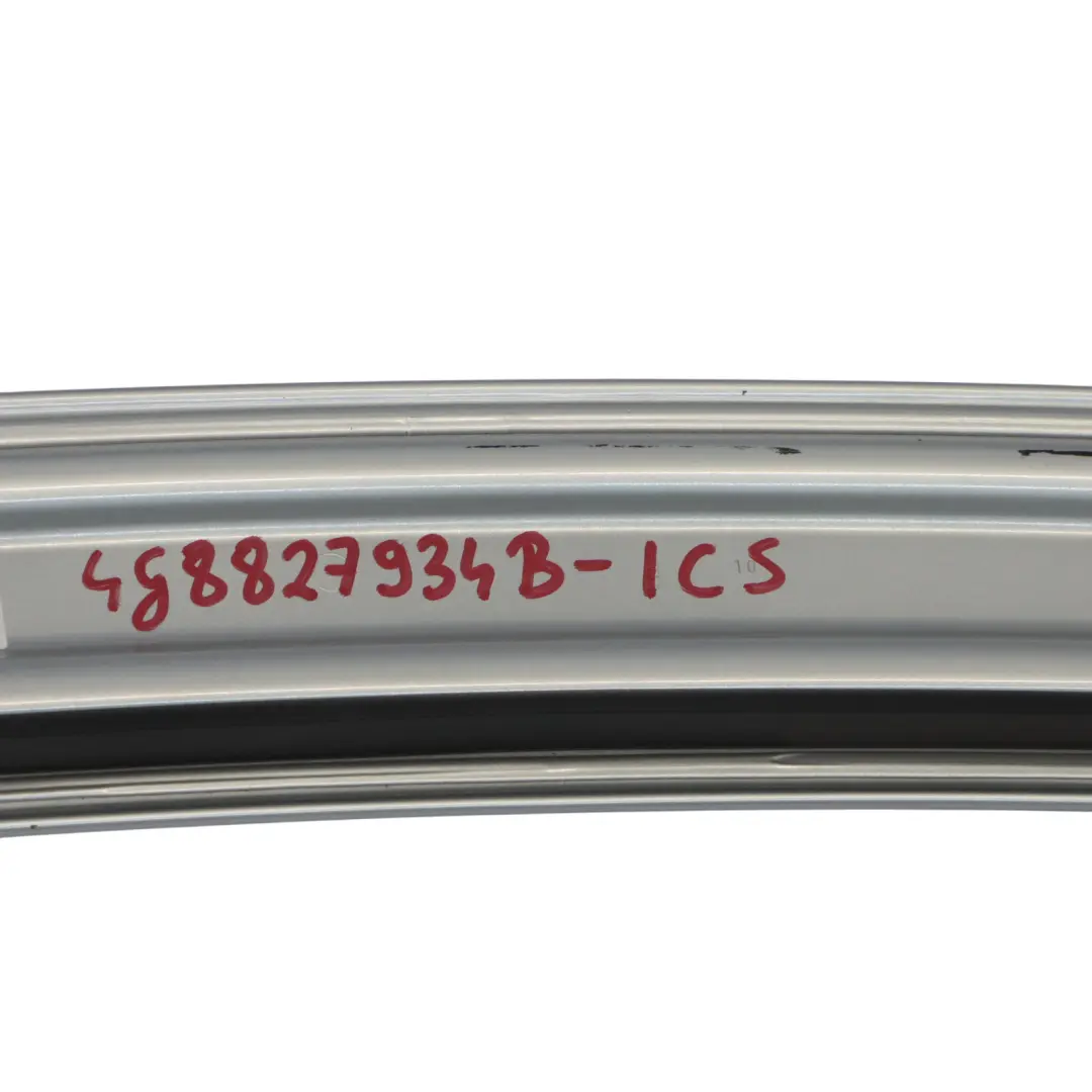 Heckklappenspoiler-Zierleiste Ice Silver Silber - X7W für Audi A7 4G mit Teilenummer 4G8827934B Audi A7 4G Heckklappenspoiler-Zierleiste Ice Silver Silber - X7W - SKU 4G8827934B-ICS - Teilenummer 4G8827934B